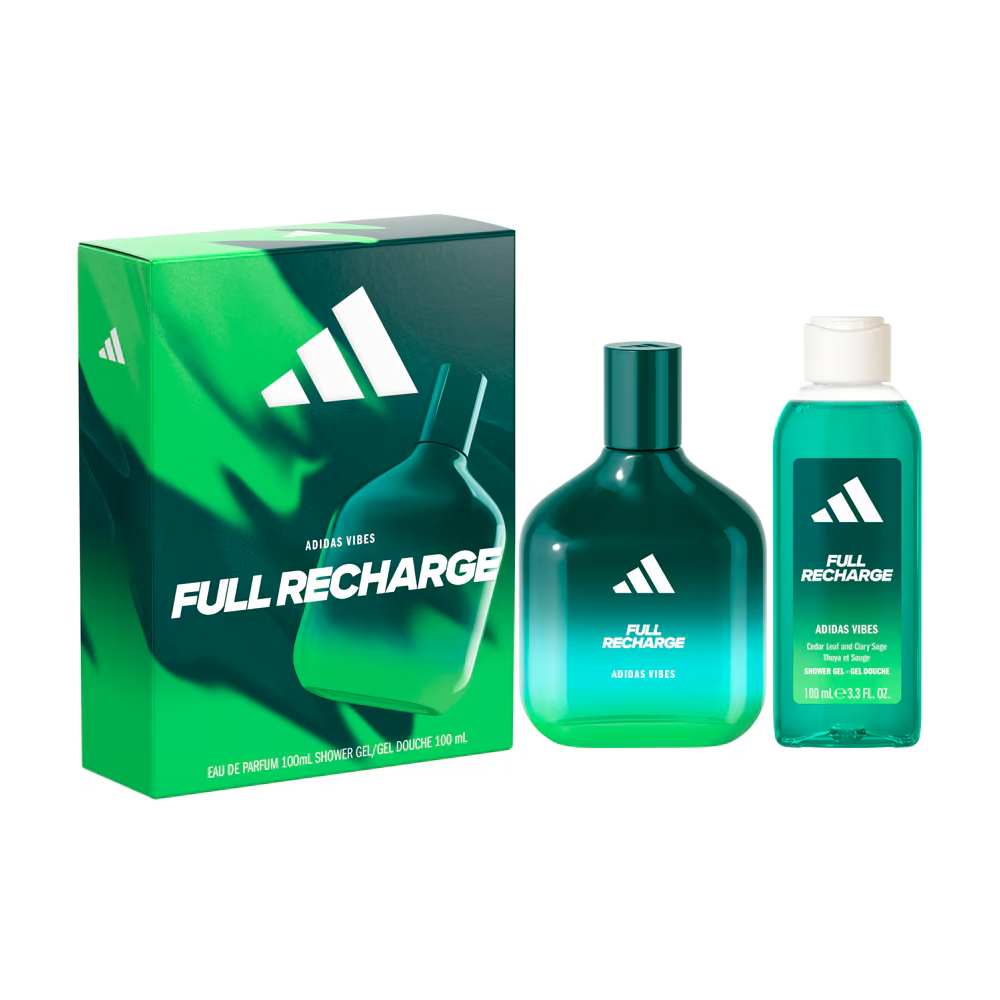 ADIDAS MOODHACK XMAS SET FULL RECHARGE 100ML+S/G100ML)