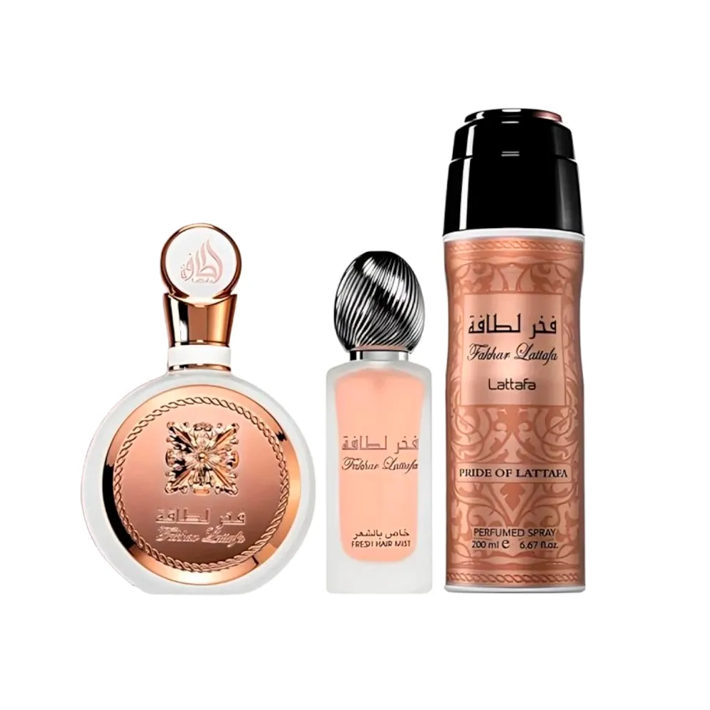 EST. LATTAFA FAKHAR EDP 100ML 3PZAS