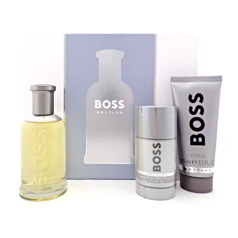 HUGO BOSS BOTTLED FM SET 100ML+ 75ML +DEO STICK +GEL